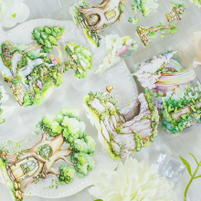 Dh Original Designs Green Plant Landscape Adhesive Sticker Tape