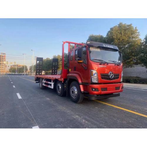 Flatbed truck 3 axles 6x2 excavator carrier