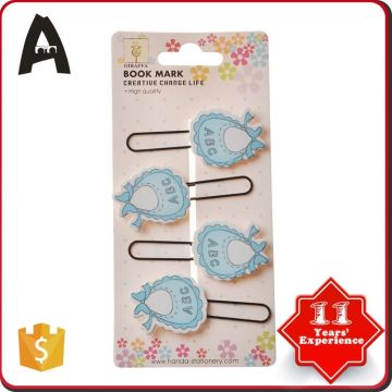 Latest style factory directly mouth shape paper clips