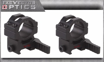 Vector Optics Tactical 25.4mm 1" Quick Release Scope Medium Picatinny QD Mount Ring Bracket fit GAMO BSA Leapers Riflescopes