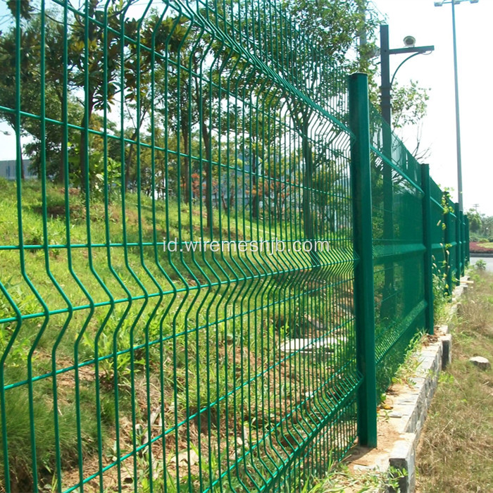 Pagar Taman-Indah Dilapisi PVC Dilas Wire Mesh Pagar