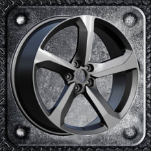 Replica alloy wheels five holes for Audi cars