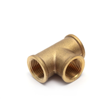 Wholesale Female Tee Plumbing Fitting 3/8"-2" Equal Tee Brass Fittings Forged Brass Plumbing Fittings