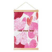 Custom Hanging Posters: Modern Art Wall Paintings with Wooden Shafts for Home Decor