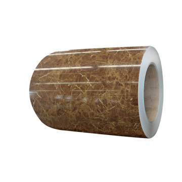 Marble pattern PVC film laminated steel