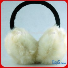 rabbit fur headphone, rabbit fur earmuff