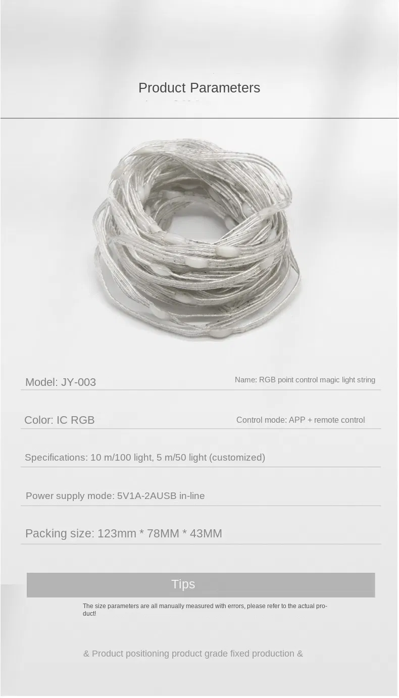 Smart RGB LED String Lights for Indoor and Outdoor Decor