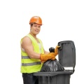 Heavy Duty Garbage Disposal Strong Black 40 Gallon Plastic Trash Bag