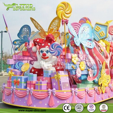 Festival Decor Fiberglass Candy Statue Floats Parade