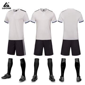 Paarse kleur voetbal trainingsuniform sportkleding