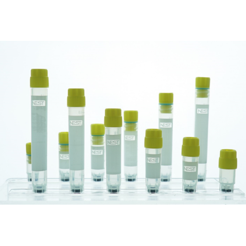 Cryogene flesjes met buitendraad van 0,5 ml met 2D-streepjescode