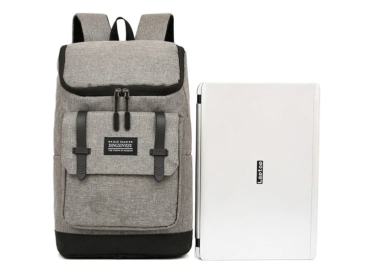 Simple Men Travel Back Pack 15.6 Inch Collage Laptop Backpack School Bag