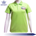 Groene piqué uniform poloshirts voor dames