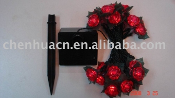 LED solar rose  light