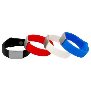 Adjustable Sport Pin-tuck Bracelet with ID Faceplates