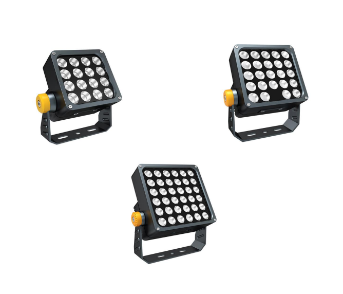 LED floodlights are used in commercial streets