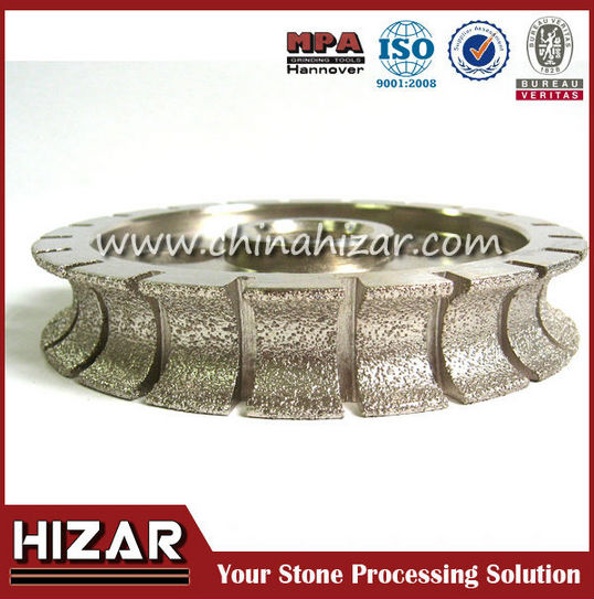 Hizar H6E-60V Stone Edge Polishing and Profiling Machine Multi Heads Stone Line Moulding Machine for Countertop Edge Chamfering