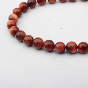 14MM Loose natural Goldstone Crystal Round Beads for Making jewelry