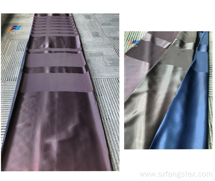 Smooth 100% Polyester Satin Stripe Abaya Fabric