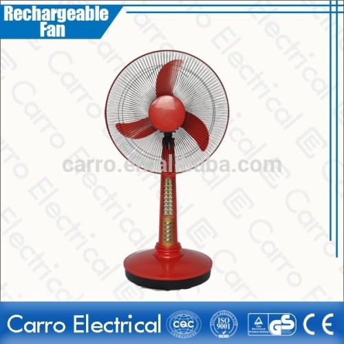 Factory directly supply ABS plastic electric rechargeable table fan 16inch rechargeable table fan