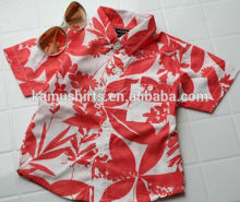2014 Boys print shirts Hawaiian boys shirts