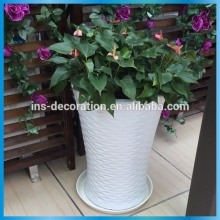Landscape fiberglass flower planter