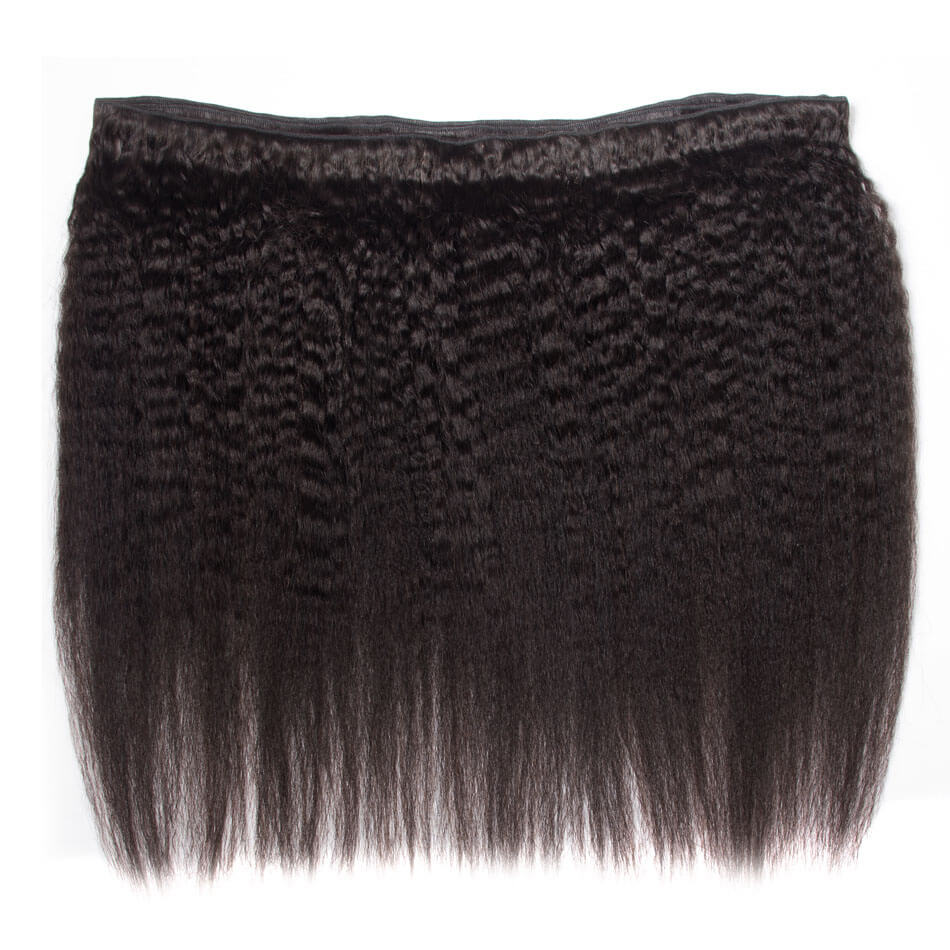Human Hair Weaves Indian Hair and Closure Vendors Kinky Straight Virgin Human Hair Extension Bundles for Black Women