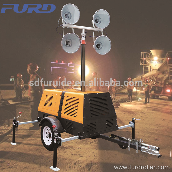 Light Tower Boom with Metal Halide 4 X 1000 watt Lamp (FZMT-1000B)