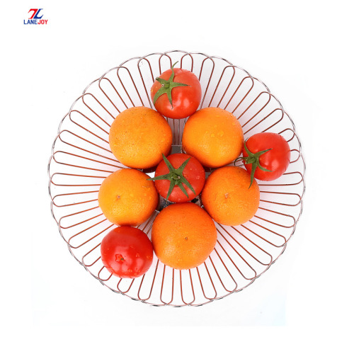 Stainless Steel Metal Wire Fruit-Vegetable Storage Basket