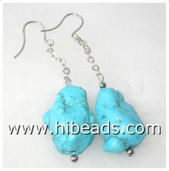 sterling silver hook,turquoise earring jewelry TQE0039