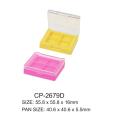 Palette de fards à paupières carrés pressés caisses compactes en plastique vides cp-2679d