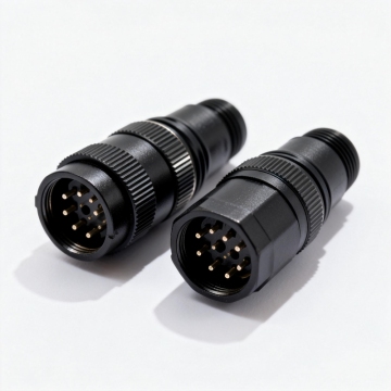 M12 Field Wireable 6 pin Deutsch Circular Connectors