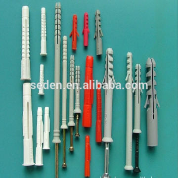 Plastic expandable hollow wall anchor