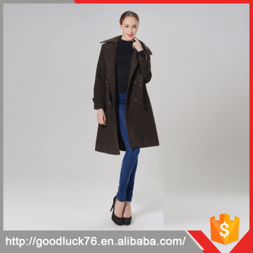 China Factory Wholesale Costume Long Sleeve Women Half Coat