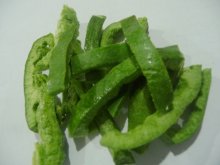 FD green sweet pepper strips