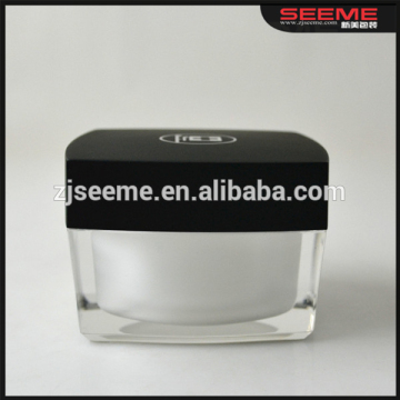 Acrylic square face cream cosmetic jar 15g 30g 50g