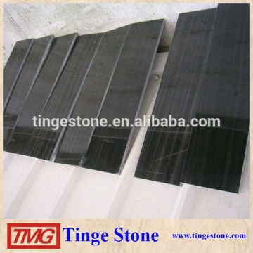 Chinese Cheap Black Wooden Vein Marble Tiles