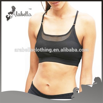 mesh sports bra with remove cups cheap wholesale
