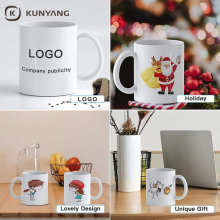 Custom White Ceramic Mugs for Sublimation Printing