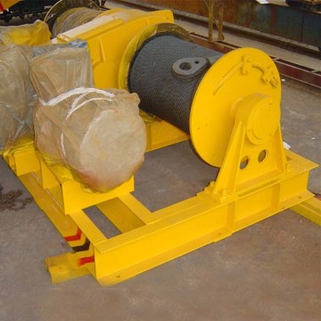 Pulling Single Drum Winch with Wire Rope
