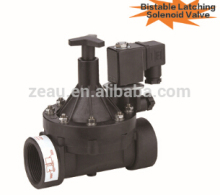 Bistable latching solenoid valve