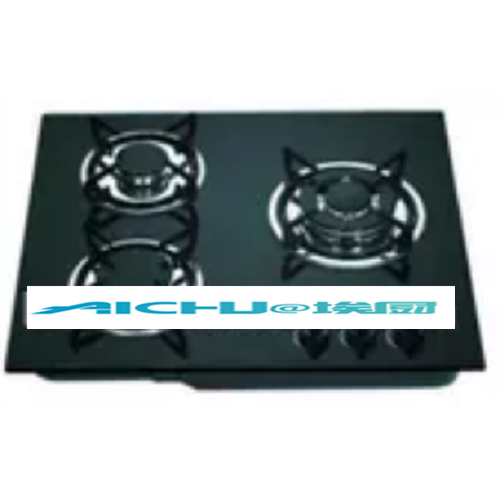 3 Burners Gas Stove Enamel Pan Support Hobs