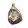 Gemstone Crystal Roca cruda Rough Shape Irregular Colgante de encuesta de oro chapada de oro chapada para joyas de bricolaje