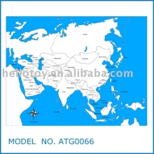 Montessori Toys - New Asia Control Map - Labelled (ATG0066)