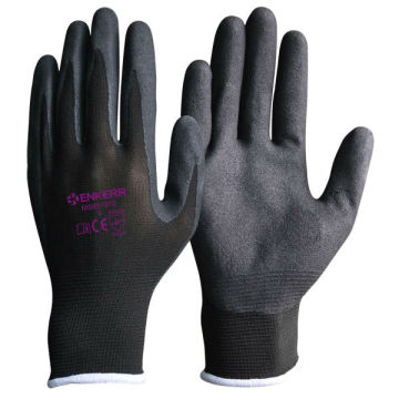 nitrile coated nitrile work glove nitrile foam coated gloves