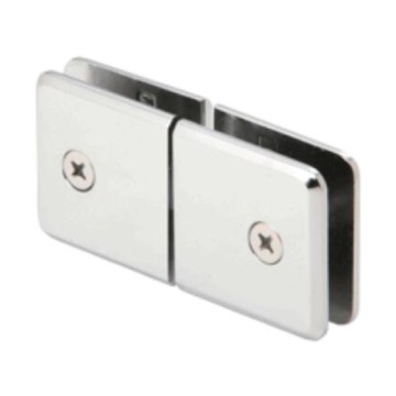 Beveled 180 Degree Glass-to-Glass Movable Transom Clamp