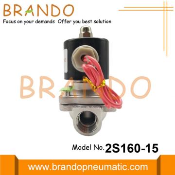 2S160-15 1/2 &#39;&#39; Paslanmaz Çelik Solenoid Valf 110V 220V