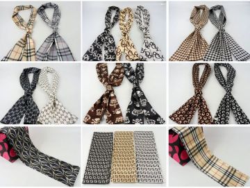 Fashion decorative silk scarves neutral tie silk scarves