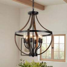 Dimmable Black Brown Bowl Pendant Light Fixtures