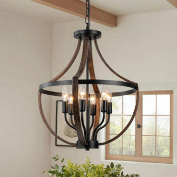 Dimmable Black Brown Bowl Pendant Light Fixtures